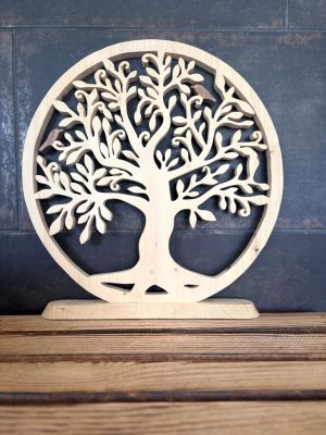 Arbre de vie en bois avec contour