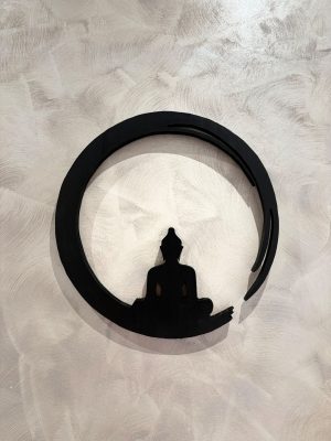 Bouddha mural noir