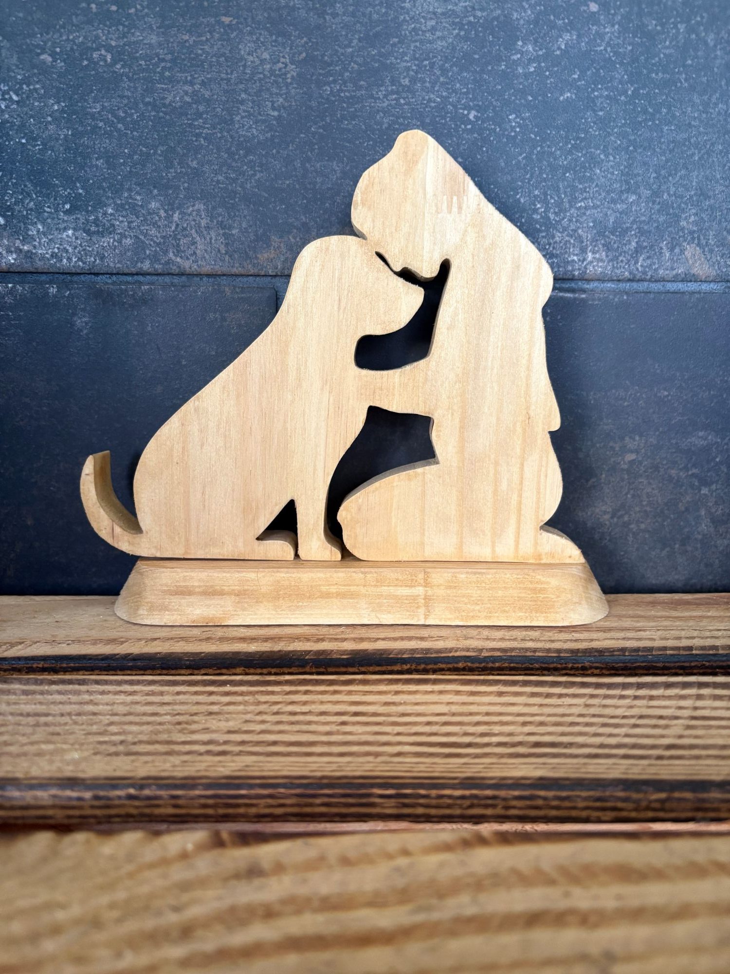 Silhouette femme chien