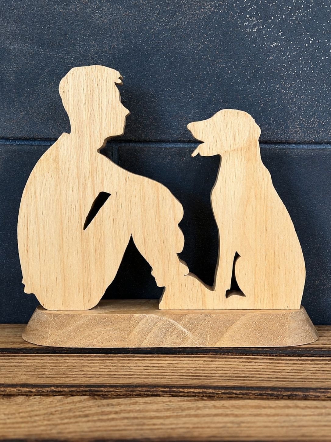 Silhouette Homme chien