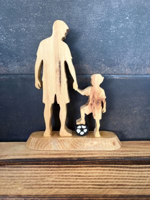 Silhouette papa garçon