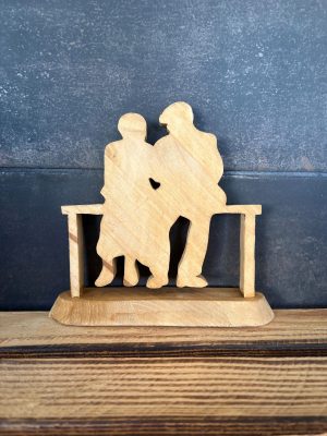 Silhouette vieux banc