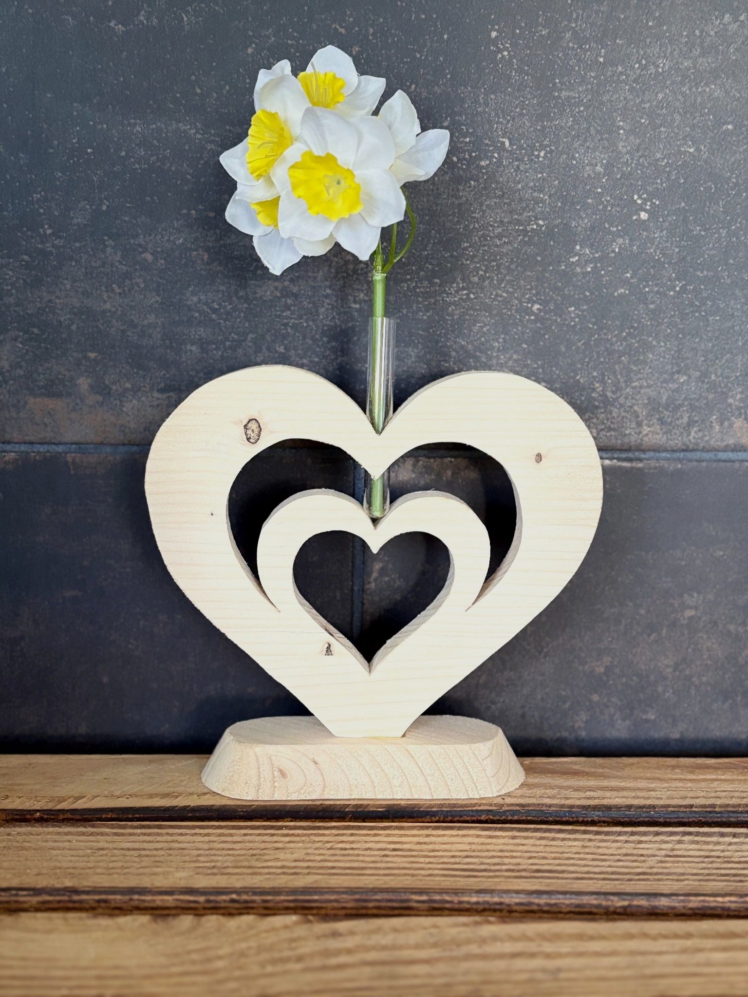 Soliflore double coeur